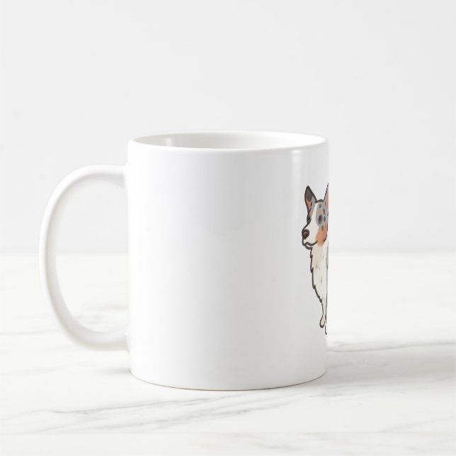 Cardigan welsh corgi dog Magic Coffee Mug (Left)