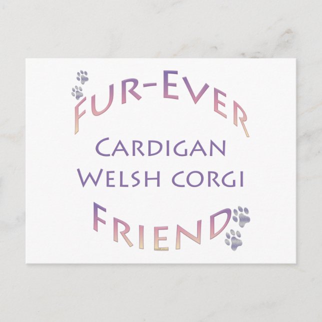 Cardigan Welsh Corgi Furever Postcard (Front)