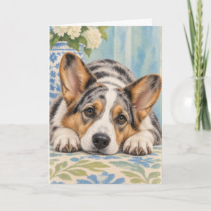 Cardigan Welsh Corgi Greeting Card
