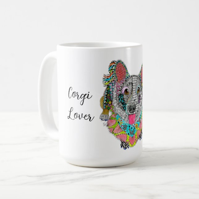 Cardigan Welsh Corgi Mug personnalisée (Devant gauche)