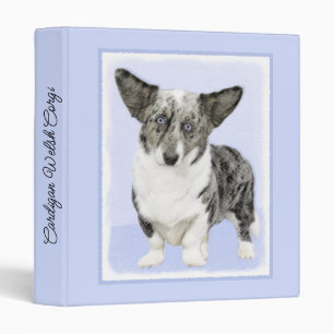 Cardigan Welsh Corgi Painting - Original Dog Art Binder