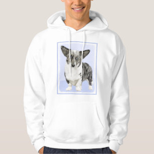 Cardigan Welsh Corgi Painting - Original Dog Art Hoodie