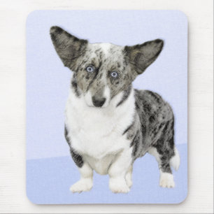 Cardigan Welsh Corgi Painting - Original Dog Art Mouse Pad