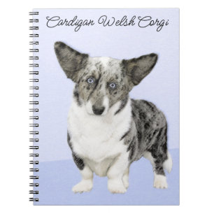 Cardigan Welsh Corgi Painting - Original Dog Art Notebook