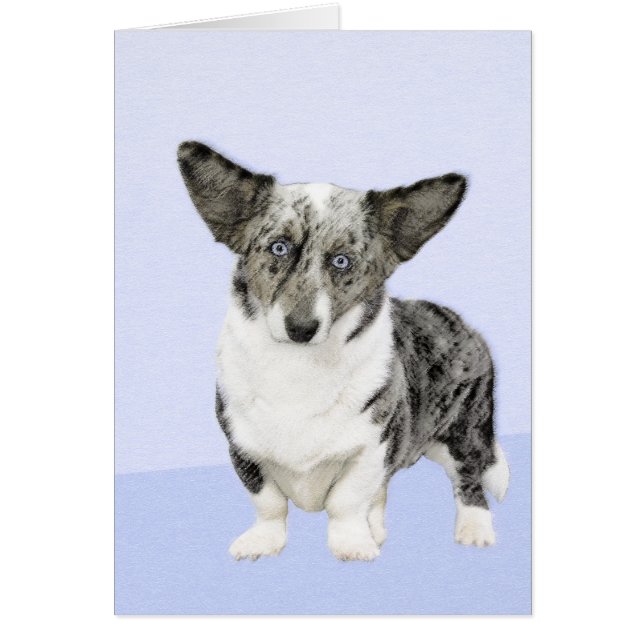 Cardigan Welsh Corgi Peinture - Art Chien original (Devant)