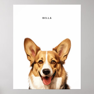 Cardigan Welsh Corgi Personalized Print