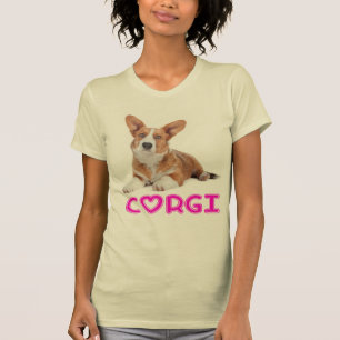 Cardigan Welsh Corgi Puppy Dog Pink Purple Love T-Shirt