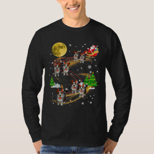 Cardigan Welsh Corgi Reindeer Christmas Dog Santa T-Shirt