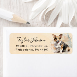 Cardigan Welsh Corgi Return Address Label