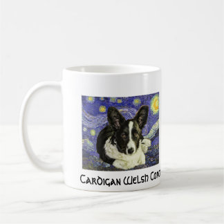 Cardigan Welsh Corgi Van Gogh Starry Night Mug