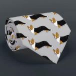 Cardigan Welsh Corgis Pattern Tie<br><div class="desc">This original Corgi pattern neck tie makes a great gift for dog dads! Available in a variety of colours, this cool tie makes a statement for anyone who loves Cardigan Welsh Corgis. An awesome gift for the guy who wears a tie for business, or for special events like holiday programs,...</div>
