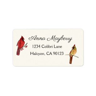 Cardinal Address Label