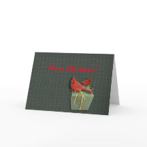 Cardinal and Gift box (Merry Christmas)