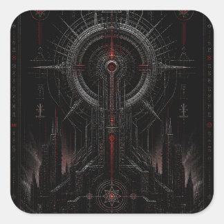 Cardinal Beacon Square Sticker