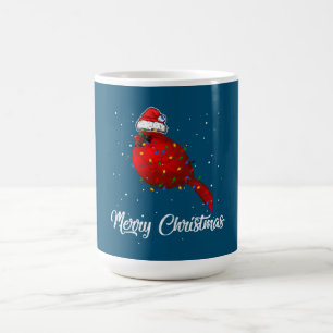 Cardinal Bird Christmas Light Costume Cardinal Coffee Mug