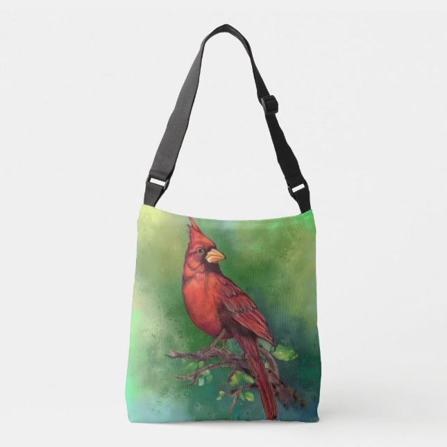 Cardinal Bird Crossbody Bag (Front)