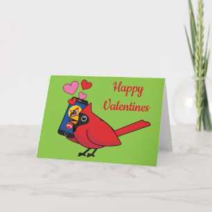 Cardinal Bird Love Mating Calls Card