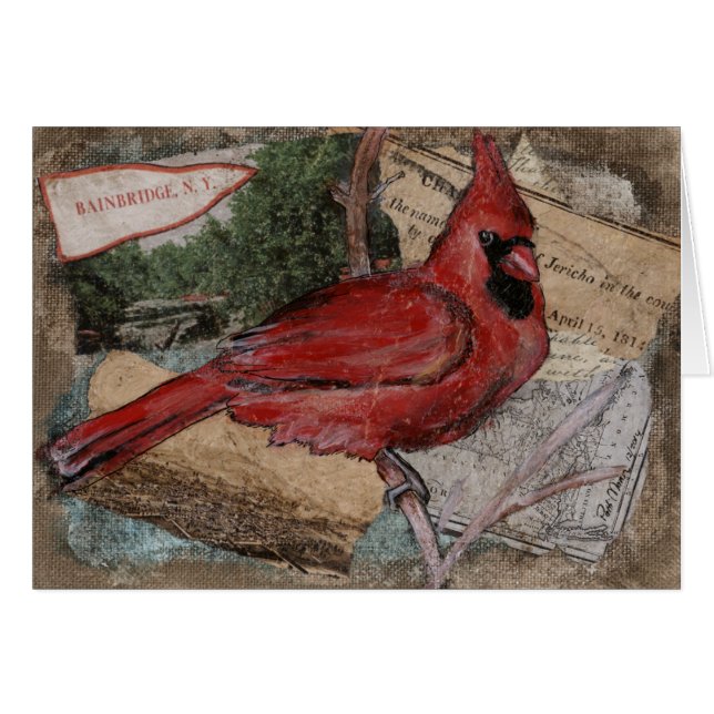 Cardinal Bird peinture (Devant horizontal)