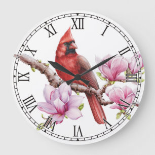 Cardinal Bird Wall Clock
