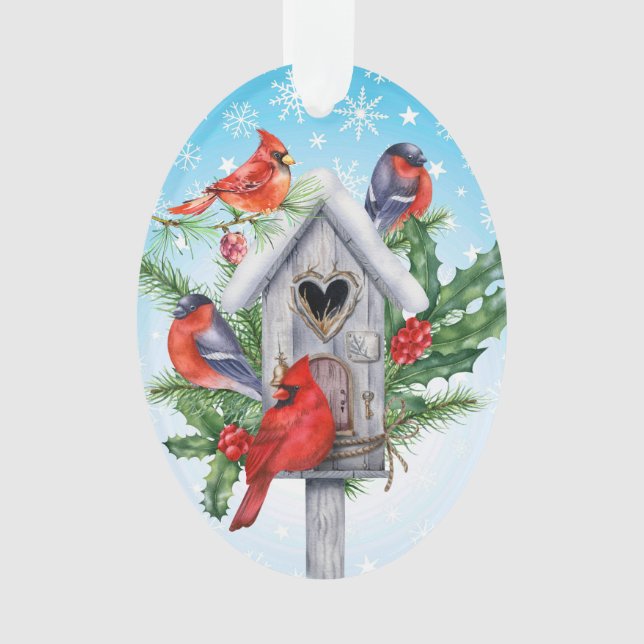 Cardinal - Birds Ornament (Front)