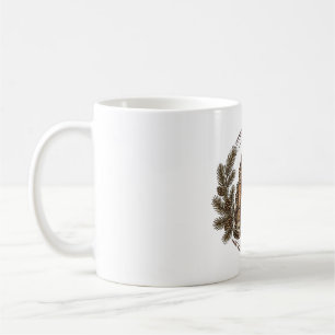 Cardinal Birdwatching Binoculars Vintage Badge Art Coffee Mug