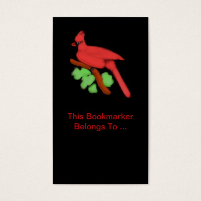 Cardinal Bookmarker-Customizable (Front)