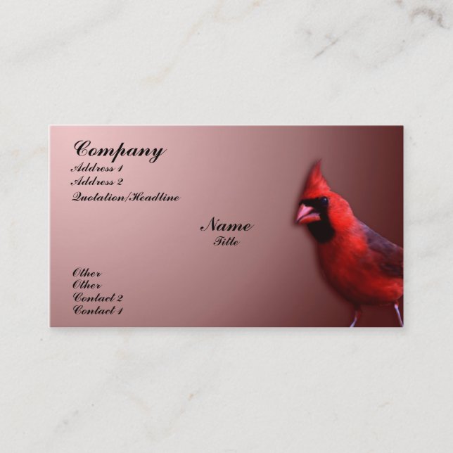 Cardinal Business Card (Front)
