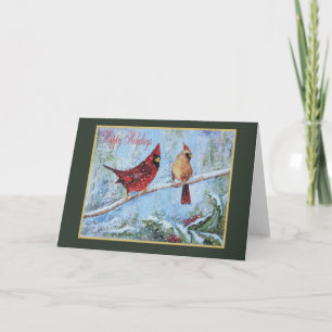 Cardinal Christmas Card