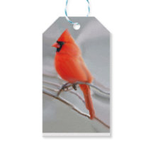 Cardinal Christmas Gift Tags