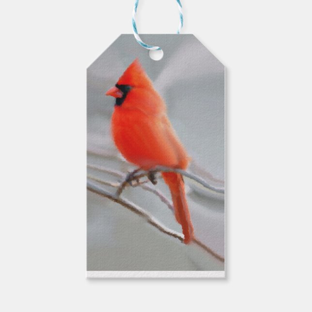 Cardinal Christmas Gift Tags (Front)