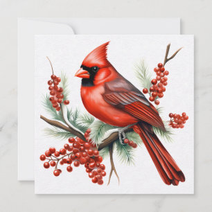Cardinal Christmas Greeting Card