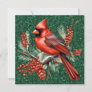 Cardinal Christmas Greeting Card