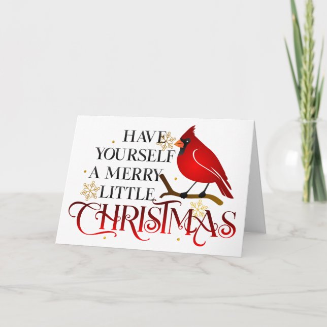 Cardinal Christmas  Holiday Card (Front)