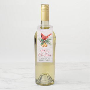 Cardinal Company Christmas Bottle Tag