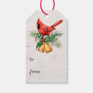 Cardinal Company Christmas To From Gift Tags