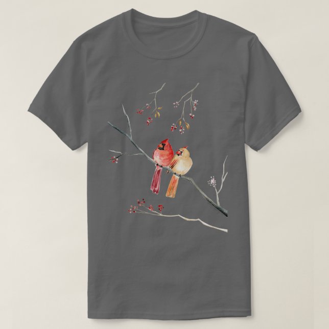 Cardinal Couple 1 T-Shirt (Design Front)