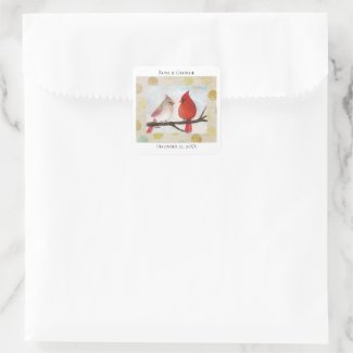 Cardinal Couple Custom Wedding Favor Gift