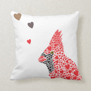 Cardinal Couple Throw Pillow