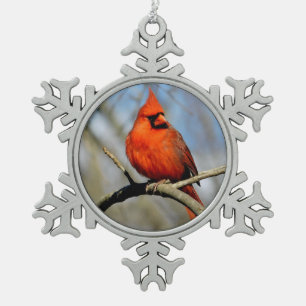 Cardinal Crest Snowflake Ornament
