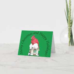Cardinal de Noël Carte pliée