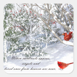 Cardinal du ciel Stickers