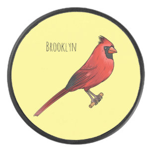 Cardinal du Nord dessin animé d'oiseau