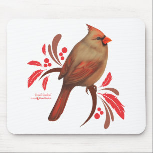 Cardinal-Female Mouse Pad