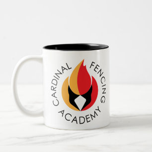 Cardinal Fencing Academy Logo Two-Tone Coffee Mug