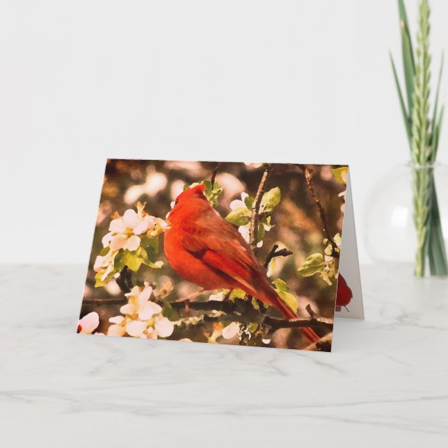 Cardinal for Mothers Day Card (Front)