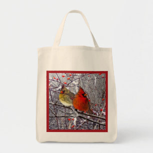 Cardinal Forest Tote Bag