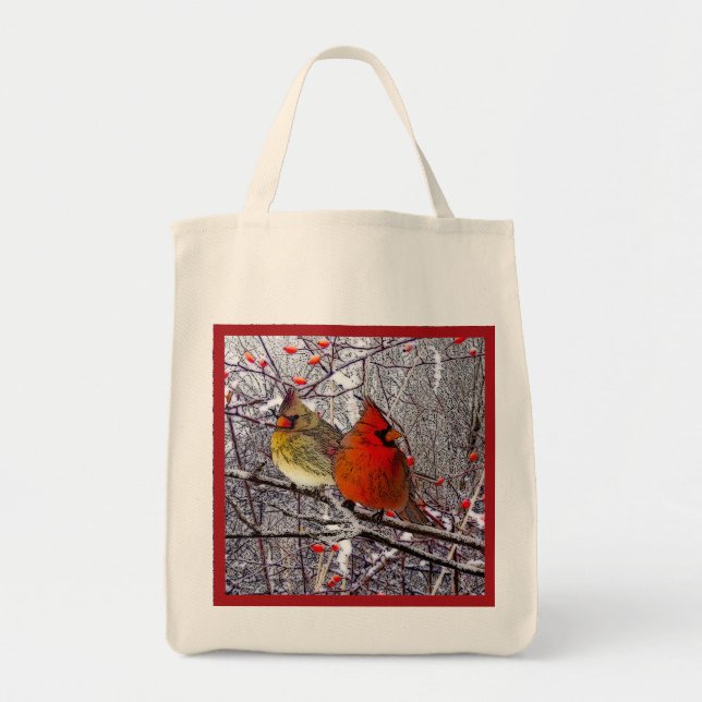 Cardinal Forest Tote Bag (Front)