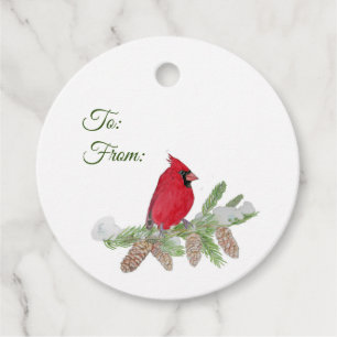 Cardinal Gift Tags