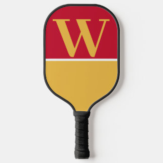 Cardinal & Gold College Monogram Pickleball Paddle