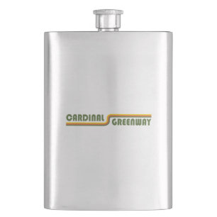 Cardinal Greenway Indiana Hip Flask